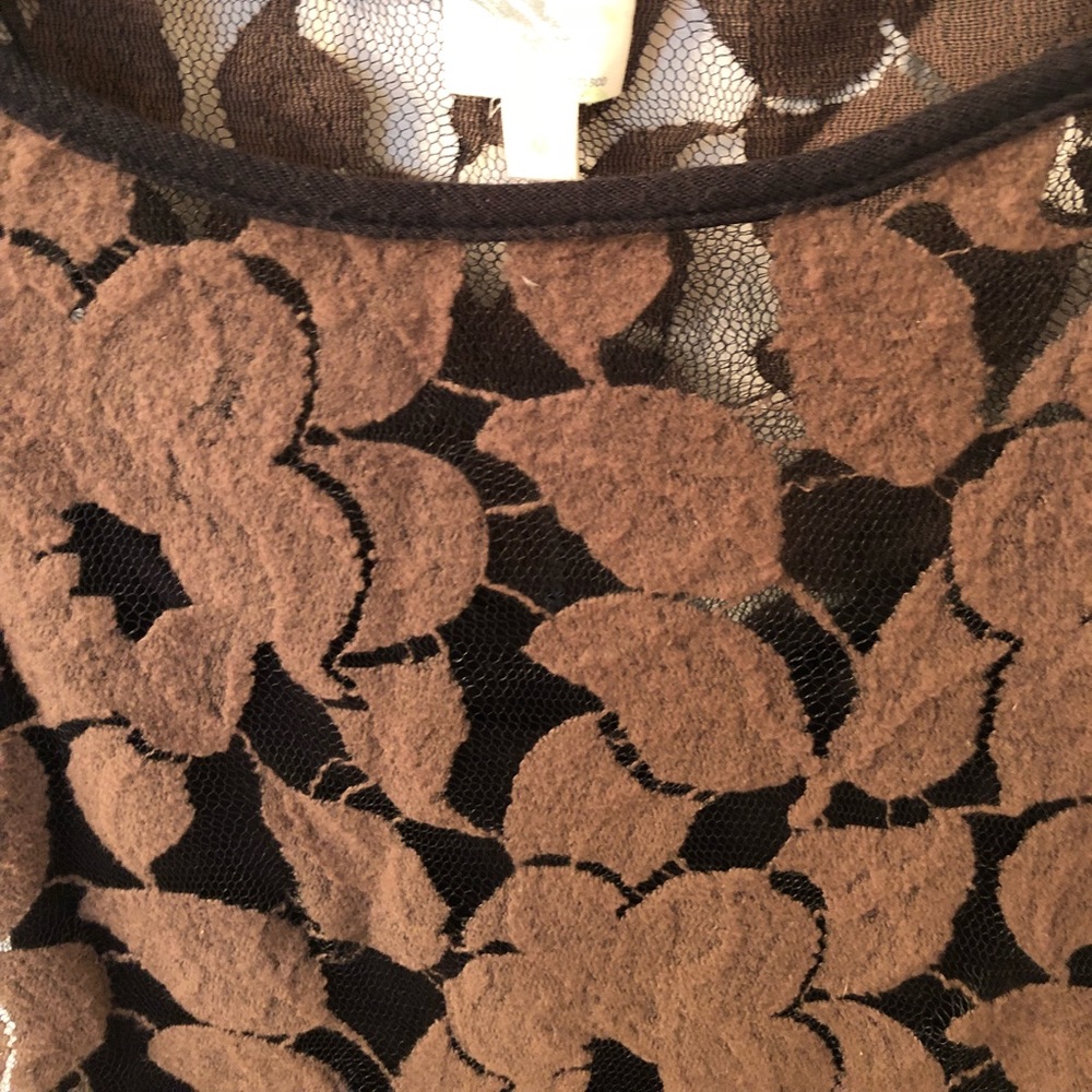 Anthropologie Weston Wear brown lace dress - Picture 4 of 6